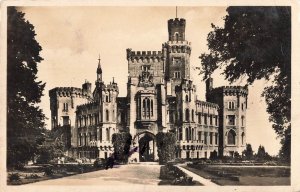 Hluboká Castle Frauenberg Bohemia Czech Republic Real Photo Postcard