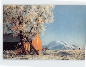 Postcard A snowy view of Great Britain's highest mountain, Ben Nevis, Scotland