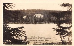 Larentides Quebec Canada Chateau Beaumont Real Photo Antique Postcard K106986 