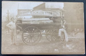 Mint USA Real Picture Postcard RPPC Standard Oil Company Advertising Lolarine