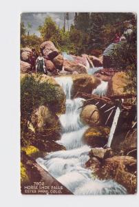 ANTIQUE POSTCARD NATIONAL STATE PARK ESTES HORSE SHOE FALLS