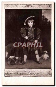 Postcard Fancy Old Master Crewe Reynolds Sir Joshua Child Dogs