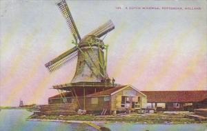 Netherlands Rotterdam Typical Dutch Windmill