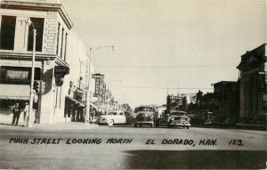 Vintage Postcard Main Street Looking North El Dorado KS 123 Butler County