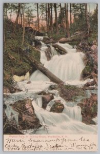 Woodsville New Hampshire~Crystal Falls in Deming-Brook~Vintage Postcard