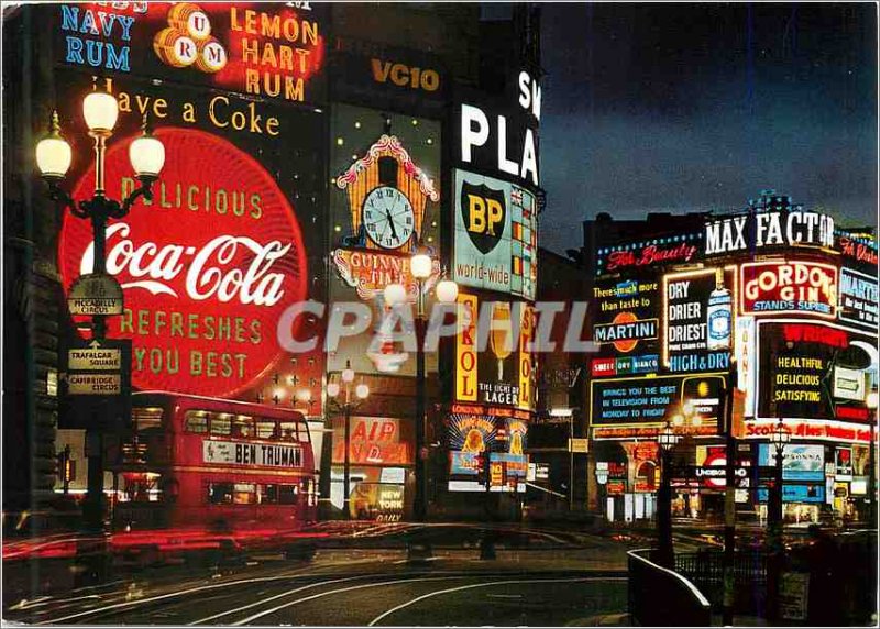 Modern Postcard Piccadilly Circus London Coke Coke BP Ben Truman