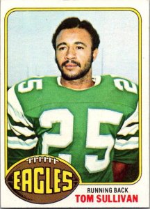 1976 Topps Football Card Tom Sullivan Philadelphia Eagles sk4532