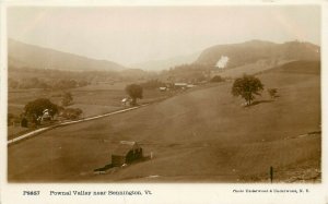 Underwood & Underwood RPPC P8851 Pownal Valley near Bennington VT Unposted 