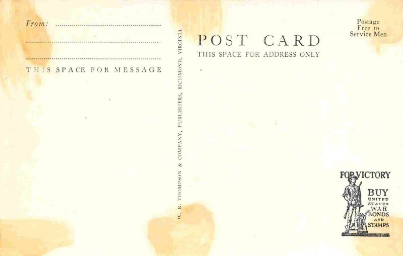 Camp Edwards 155 mm Gun Park Massachusetts postcard