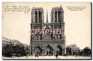 Postcard The Old Paris Facade built in the 1st quarter of the XII century com...