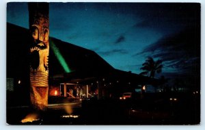 ROYAL LAHAINA BEACH HOTEL, Maui Hawaii HI ~ GREAT HALAU Tiki Tropical Postcard