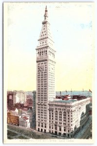 Metropolitan Building New York NY Historic Landmark Skyscraper Posted Postcard