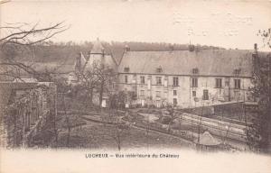 LUCHEUX FRANCE~VUE INTÉRIEURE du Château PHOTO POSTCARD