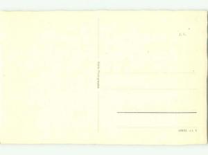 rppc 1930's ADORABLE KITTEN LOOKING BACK AC8838