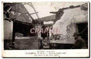 Maroeuil - House bombed - ruins of the post office - War 1914 1915 - Old Post...