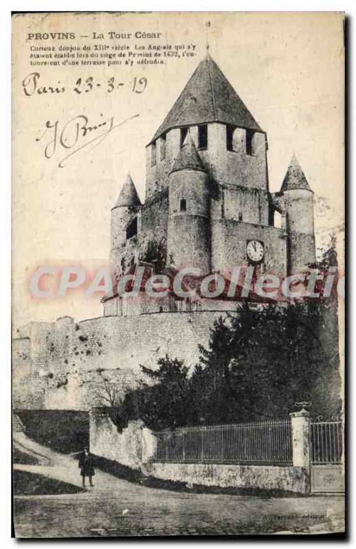 Old Postcard Provins La Tour Cesar Curious Dungeon