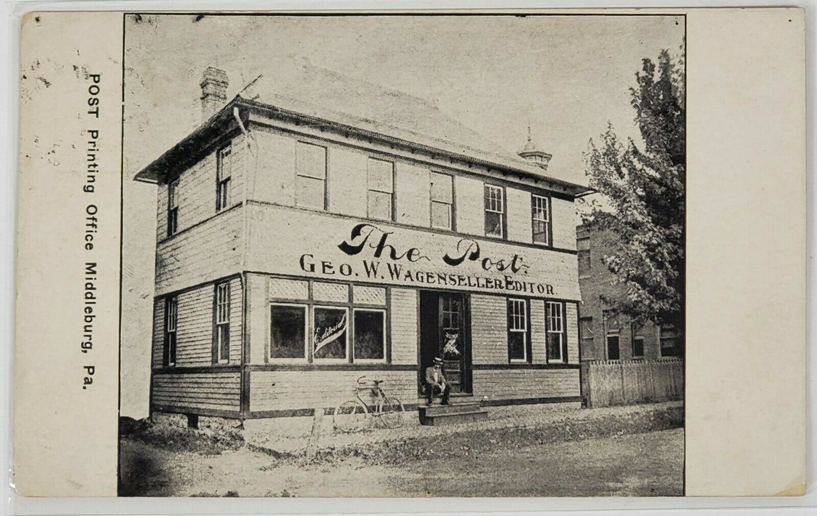 Pa Middleburg The Post Geo W Wagenseller Editor Printing Shop 1909 Postcard M9 United States Pennsylvania Other Postcard Hippostcard