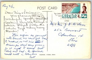 Gibraltar 1962 Postcard Rock Hotel