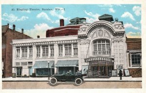 Vintage Postcard Ringling Theater Baraboo Wisconsin WI E. C. Kropp Co. Pub.