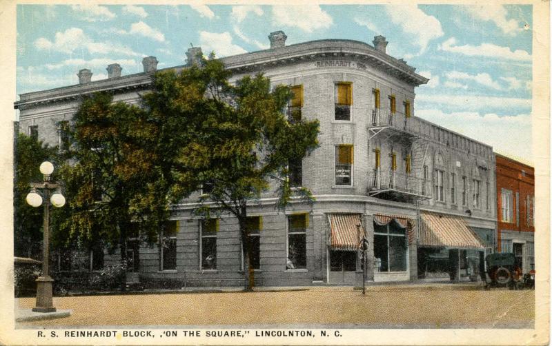 NC - Lincolnton. R.S. Reinhardt Block On the Square