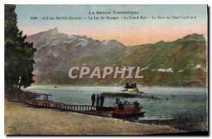Postcard Old LA Savoy Travel Savoy Aix les Bains's Lake Bourget Grand Door De...