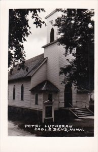 Minnesota Eagle Bend Petri Lutheran Church Real Photo