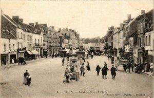 CPA Trun - Grande Rue et Place (259195)