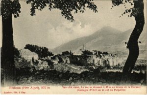 CPA EMBRUN - Vue cote ouest, le Roc se dressant (112754)