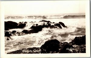 RPPC View of Oregon Coast, Photo by Christian 138 Vintage Postcard E28