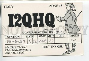 462839 1984 year Italy Milan radio QSL card