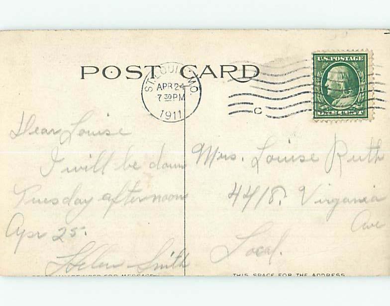 Divided-Back PARK SCENE St. Louis Missouri MO H3740