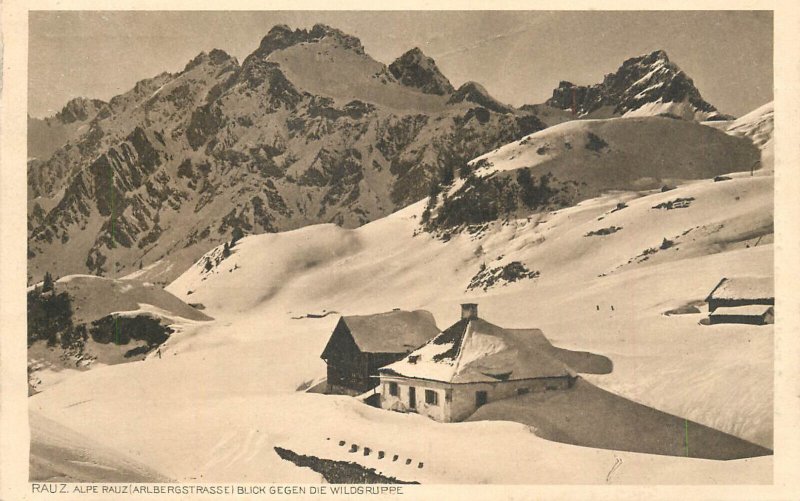 Mountaineering Austria Rauz 1912 refuge cottage