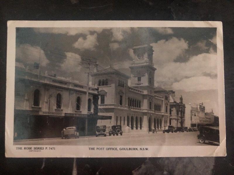 Mint Australia RPPC Real Picture Postcard NSW Goulburn Post Office