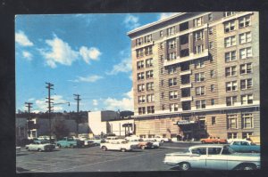 PORTLAND OREGON DOWNTOWN HOTEL MALLORY OLD CARS VINTAGE POSTCARD