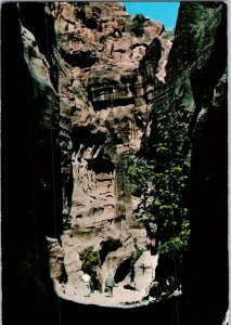 The Siq Petra Main Entrance to the Ancient Nabataen City Jordan Postcard