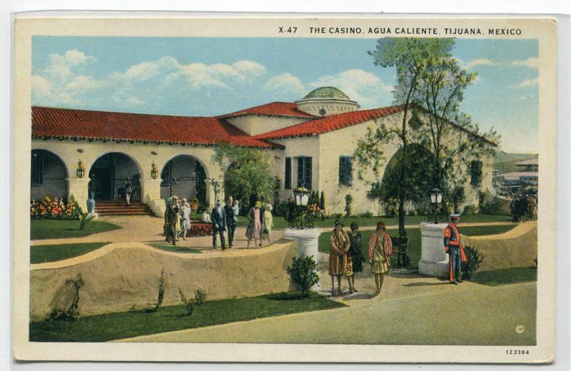 The Casino Agua Caliente Tijuana Mexico postcard