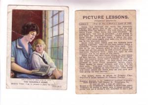 Baptist Bible Picture Lesson 3, Mother and Child Reading, Philadeilphia 1917
