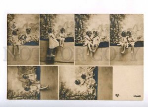 187705 Playful Girls in NIGHTY Vintage PHOTO Collage PC