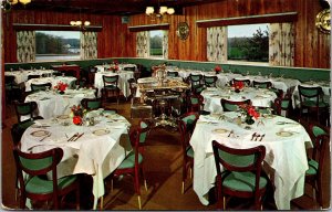 Dining Room, The Gold Room at Perona Farms Andover NJ Vintage Postcard O55