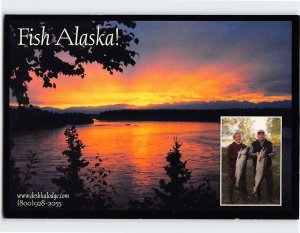 Postcard Fish Alaska!, Deshka Silver-King Lodge, Alaska