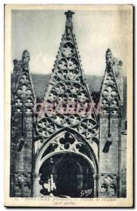 Postcard Old Bridge Cross The Church Porch