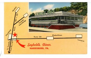 PA - Harrisburg. Seybold's Diner ca 1950's