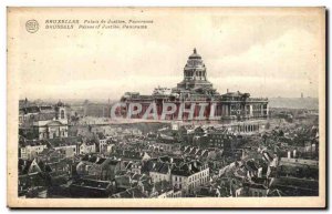 Old Postcard Brussels courthouse Panorama panorama Brussels Palace of Justice