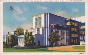 Chicago World's Fair 1933 Administration Building From Lake Michigan 193...