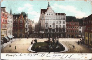 Germany Chemnitz Neumarkt Vintage Postcard 02.97