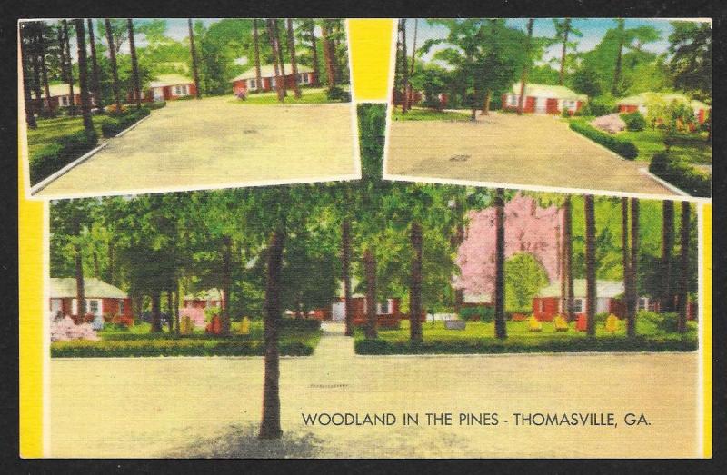 Woodland in the Pines Motor Court Thomasville Georgia Unused c1950s