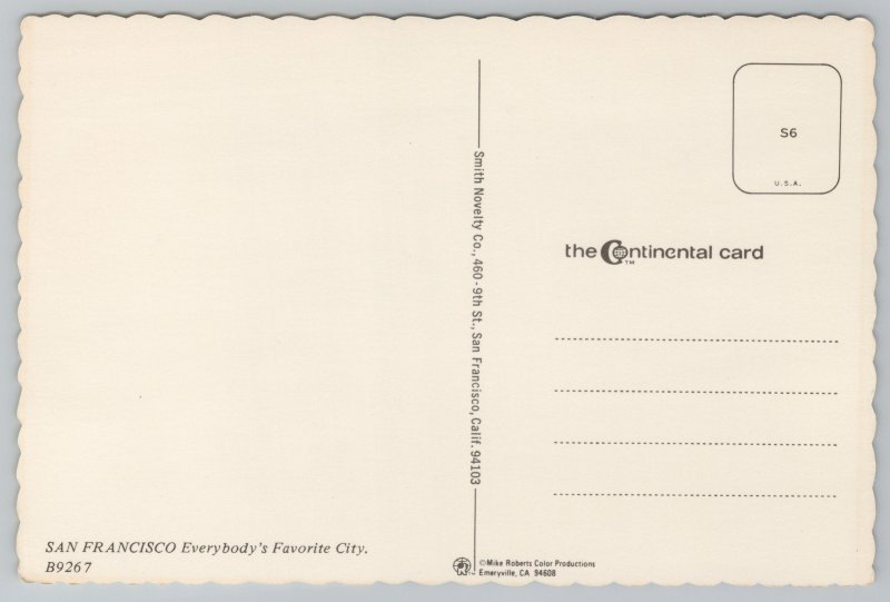 Transportation~Cable Car & I Heart SF~Continental Postcard