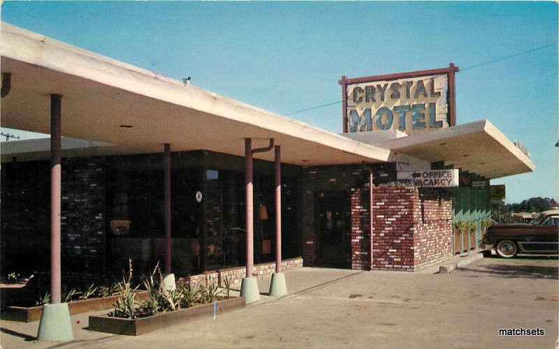 1950s Crystal Red Bluff California Meyer Motel Eastmans Crocker postcard 6128