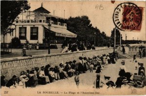 CPA La ROCHELLE La Plage et l'American Bar (666704)