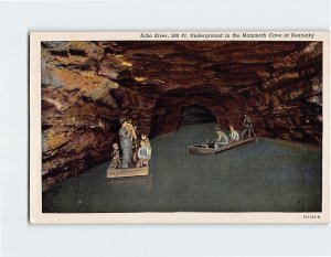 Postcard Echo River, Underground in the Mammoth Cave of Kentucky